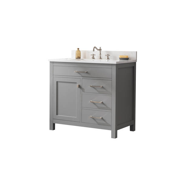 Winston Porter Slagelse 36" Bathroom Vanity Base Only & Reviews Wayfair